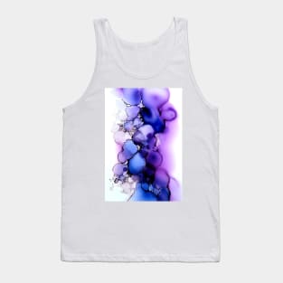 Violet Visions - Abstract Alcohol Ink Art Tank Top